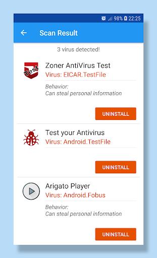 1 Antivirus: one Click to Scan  Screenshot 3