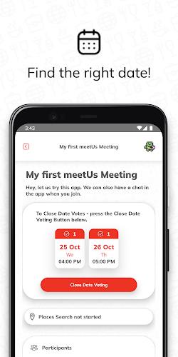 meetUs - All in one Planner  Screenshot 2