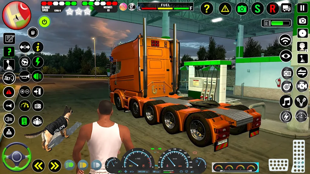 US Truck Driving 3D Truck Game  Screenshot 2