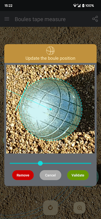 Tape measure for pétanque  Screenshot 3