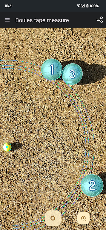 Tape measure for pétanque  Screenshot 2