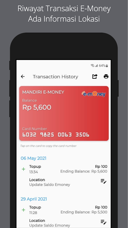 eSaldo Info: Cek semua emoney  Screenshot 3