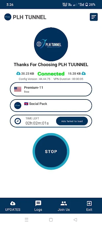 PLH TUNNEL - FAST & SECURE  Screenshot 3