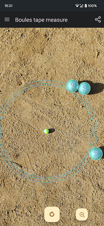 Tape measure for pétanque  Screenshot 1