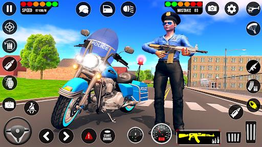 Police Highway Chase in City - Crime Racing Games  Screenshot 2