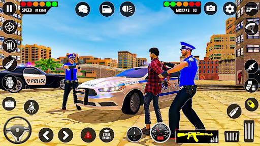 Police Highway Chase in City - Crime Racing Games  Screenshot 1