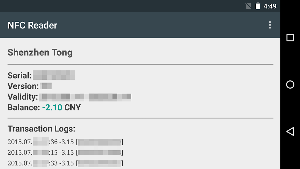 NFC Reader  Screenshot 3