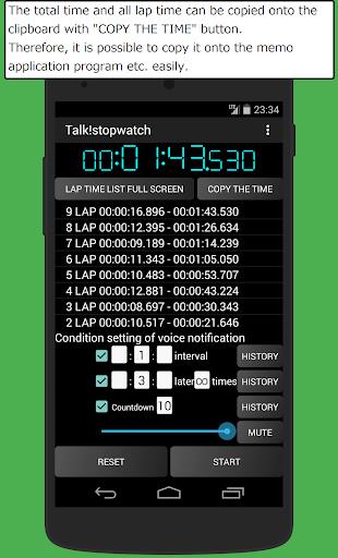 Talk! Stopwatch & Timer  Screenshot 3