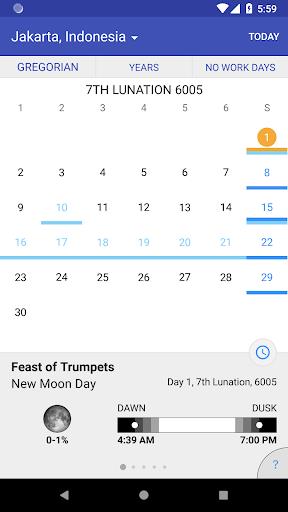 WLC Biblical Calendar  Screenshot 2