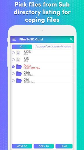 Transfer phone to SD Card – Fi  Screenshot 3