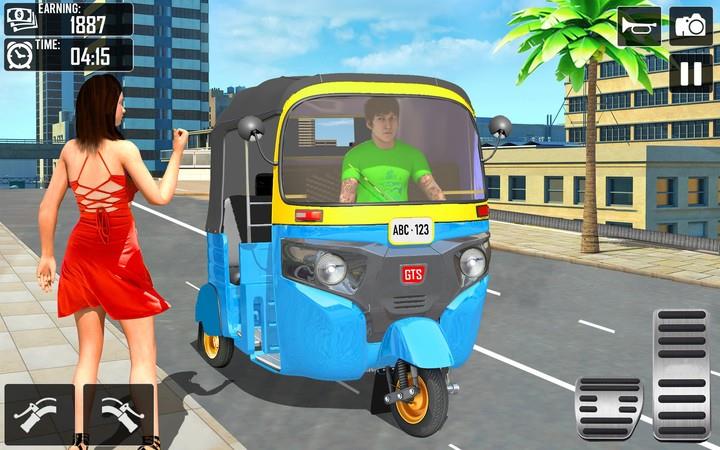 Tuk Tuk Auto Rickshaw 3D Games  Screenshot 2