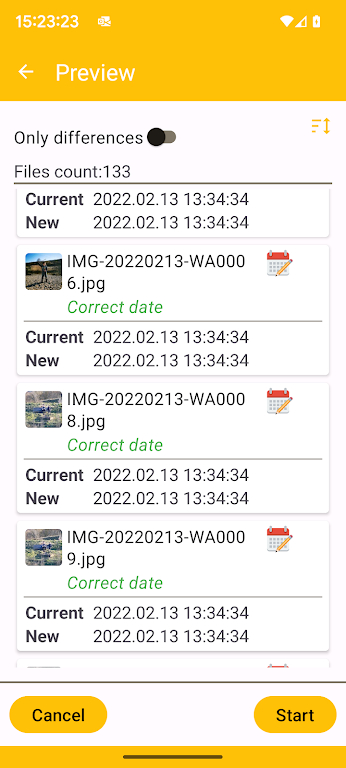 EXIF Image & Video Date Fixer  Screenshot 3