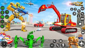 Excavator Robot War - Car Game  Screenshot 2