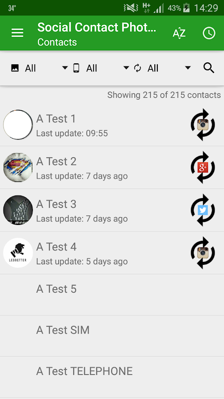 Social Contact Photo Sync  Screenshot 3