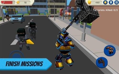 Robot Hero: City Simulator 3D  Screenshot 1