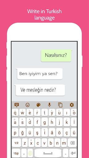 Turkish Language Keyboard  Screenshot 1