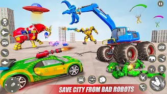 Excavator Robot War - Car Game  Screenshot 7