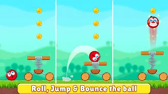 Red Bounce Ball Heroes  Screenshot 4