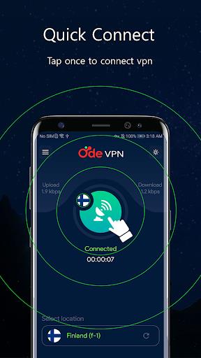 ODE VPN - Fast Secure VPN App  Screenshot 1