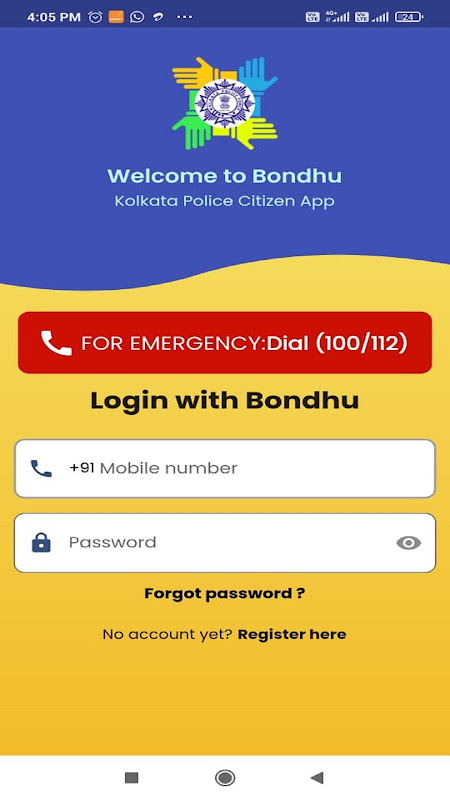 Bondhu Kolkata Police Citizen App  Screenshot 3