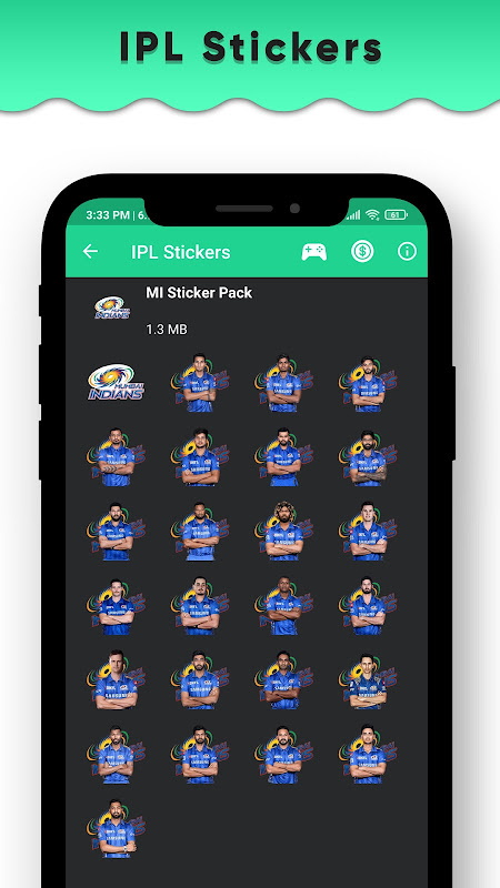 IPL 2020 Stickers for Whatsapp - IPL WAStickerApps  Screenshot 3