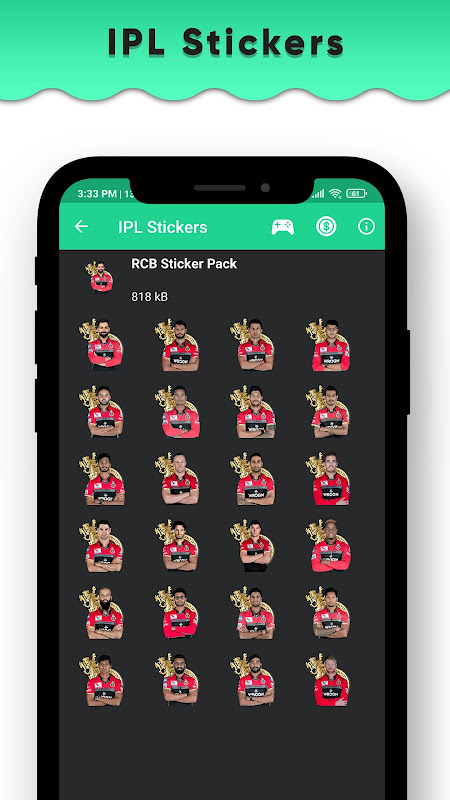 IPL 2020 Stickers for Whatsapp - IPL WAStickerApps  Screenshot 2