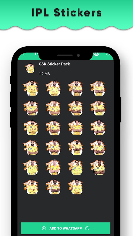 IPL 2020 Stickers for Whatsapp - IPL WAStickerApps  Screenshot 1