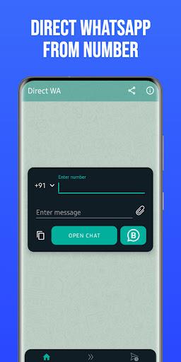 Direct WA, without contact  Screenshot 1