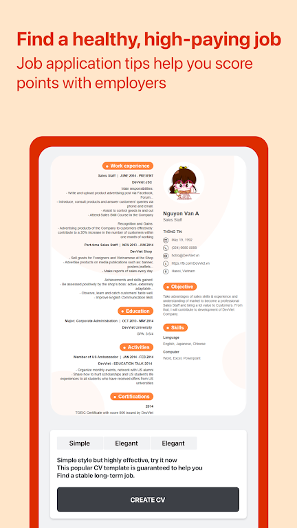 Cover Letter for Job App  Screenshot 2