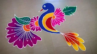 Peacock Rangoli Designs  Screenshot 6