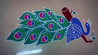 Peacock Rangoli Designs  Screenshot 7