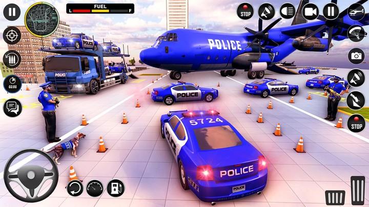 Police Car Transport Truck  Screenshot 4