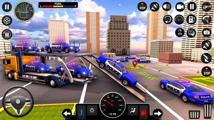 Police Car Transport Truck  Screenshot 2