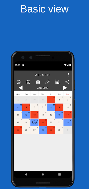 Shift calendar  Screenshot 1