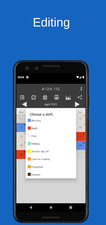 Shift calendar  Screenshot 4