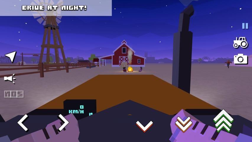 Blocky Farm Racing & Simulator - free driving game  Screenshot 5