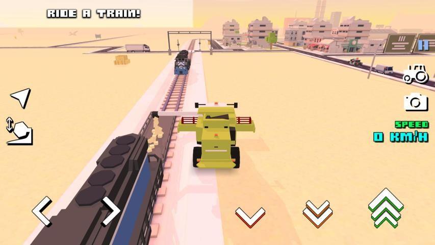 Blocky Farm Racing & Simulator - free driving game  Screenshot 2