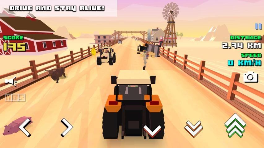 Blocky Farm Racing & Simulator - free driving game  Screenshot 8