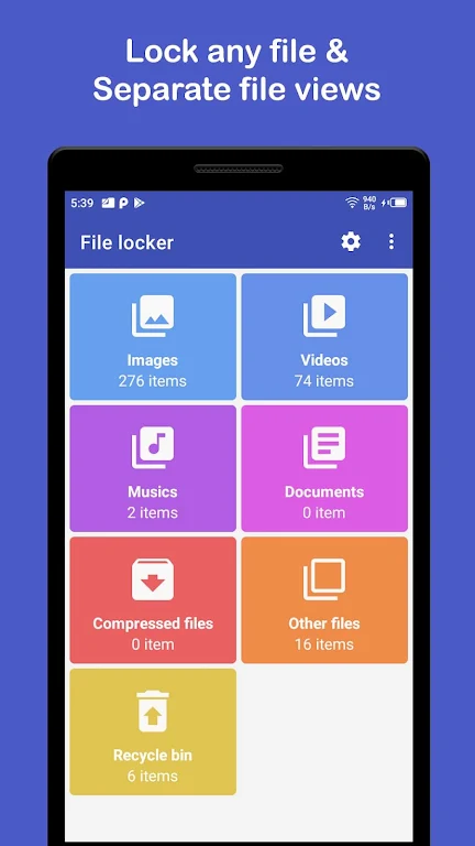 File locker - Lock my files  Screenshot 1