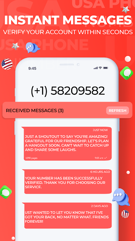 USA Phone Number Receive SMS  Screenshot 4