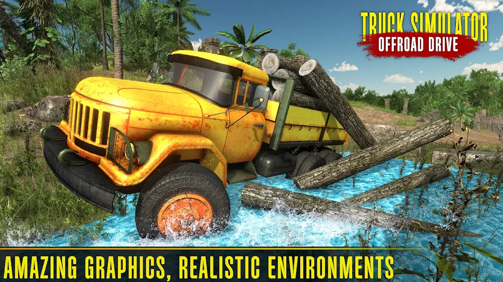 Truck Driver Offroad Sim  Screenshot 1