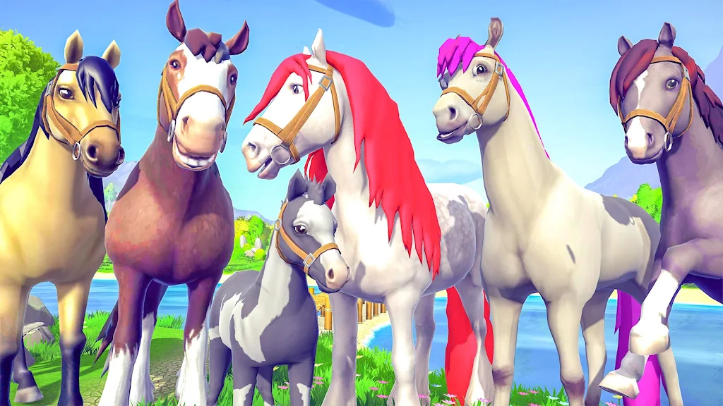 Virtual Wild Horse Family Sim  Screenshot 3