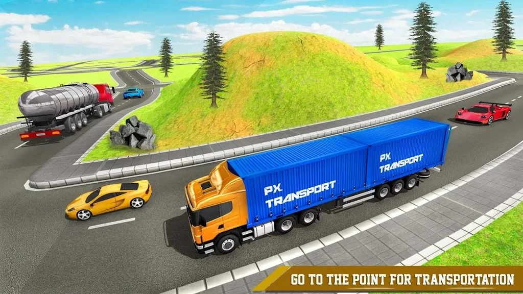 Cargo Transport Truck Driving  Screenshot 2