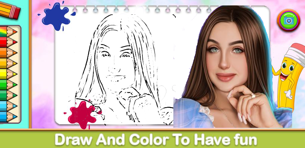 Lady Diana Coloring Game  Screenshot 3