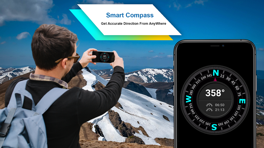 Smart Compass Sensor Android  Screenshot 2