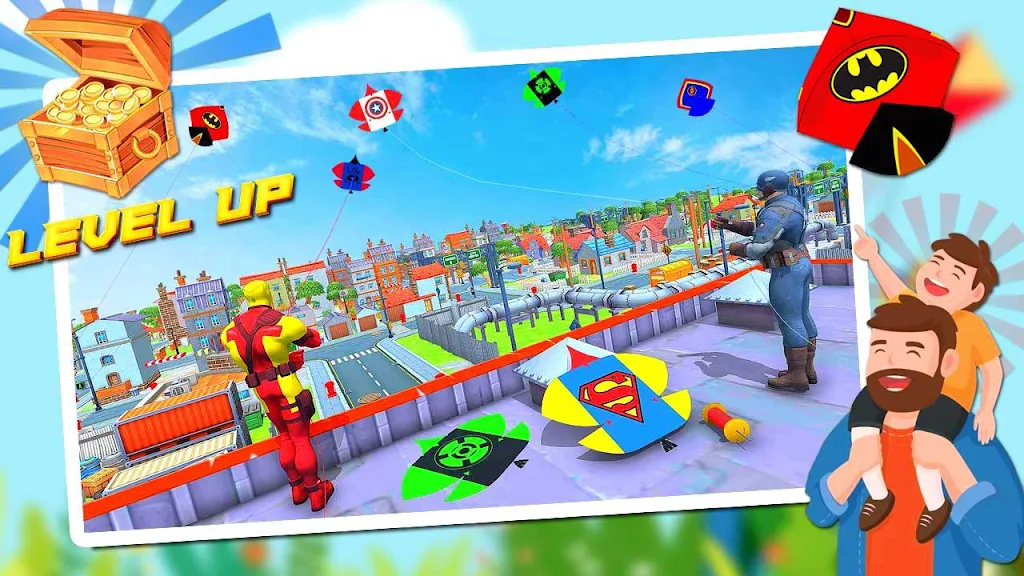 Superhero Kite Flying Games  Screenshot 4