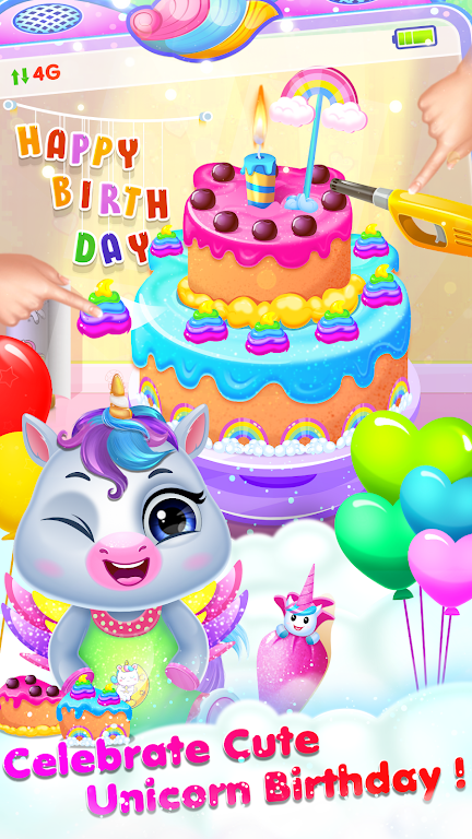 Baby Unicorn Care Game  Screenshot 2