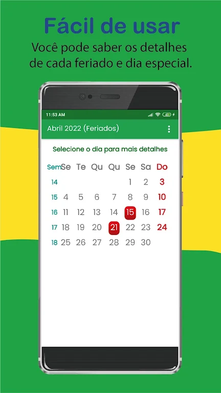 Brasil calendário 2024.  Screenshot 3