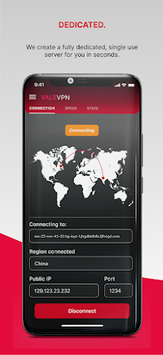 ValeVPN The Single-Use VPN  Screenshot 2