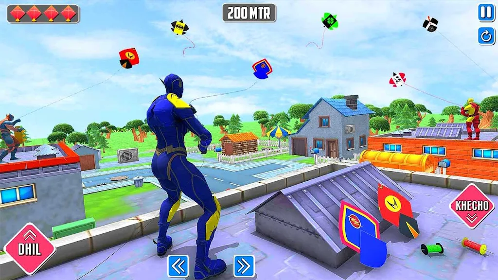 Superhero Kite Flying Games  Screenshot 2